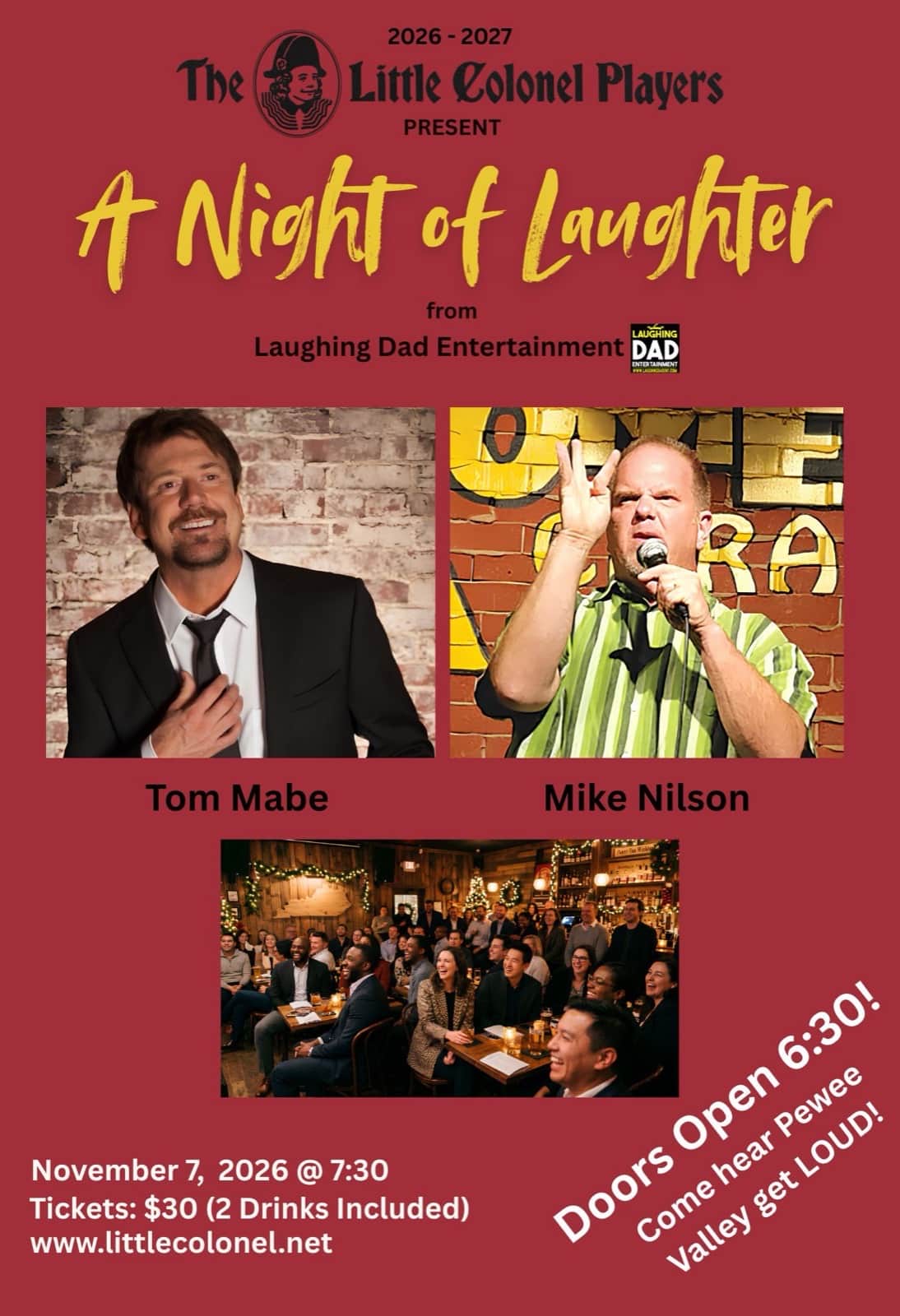 A Night of Laughter with Tom Mabe & Thaddeus McKee poster